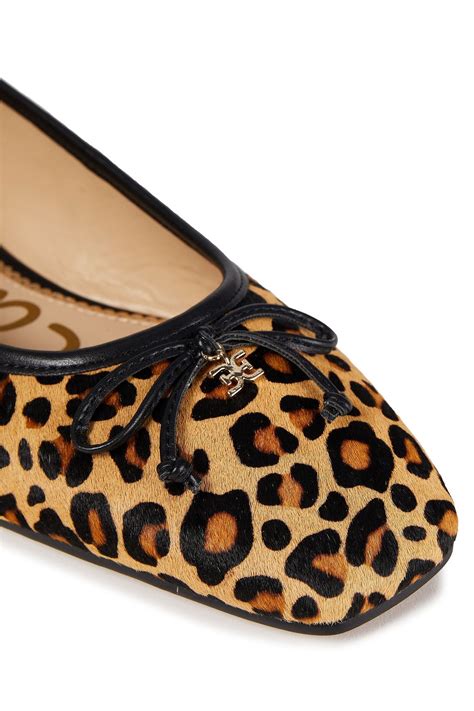 Mindy Flex Leopard Print Calf Hair Ballet Flat 